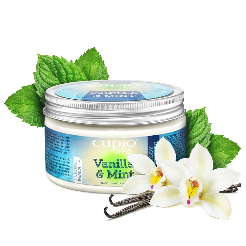 Unt de corp Organic Vanilla&Mint 250ml